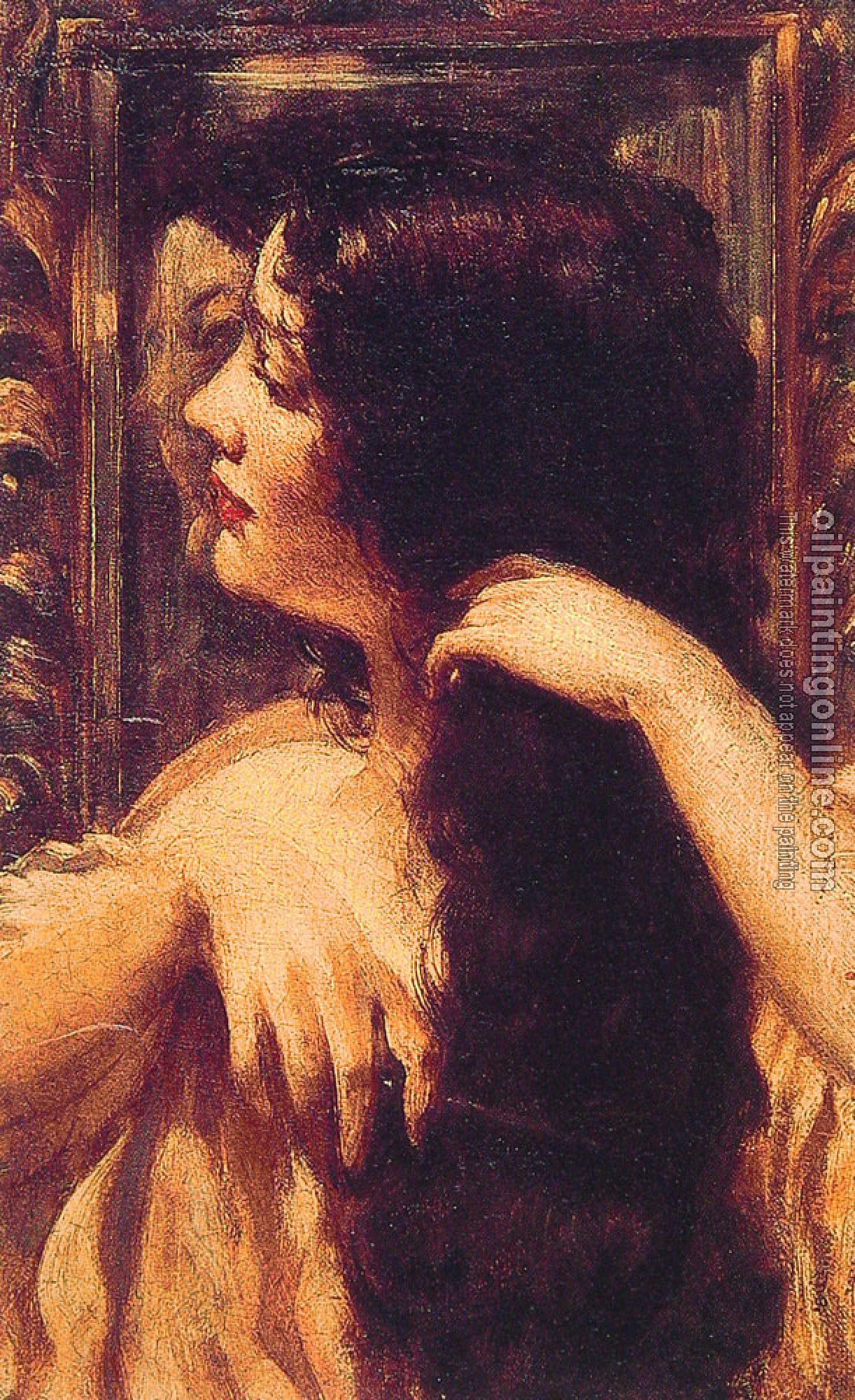 Beckwith, James Carroll - Brunette Combing Her Hair